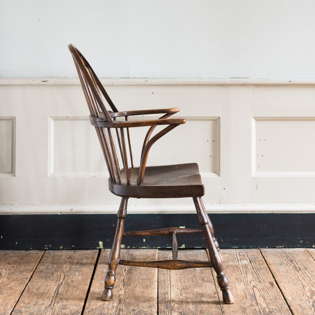 Late eighteenth century West Country Windsor chair,