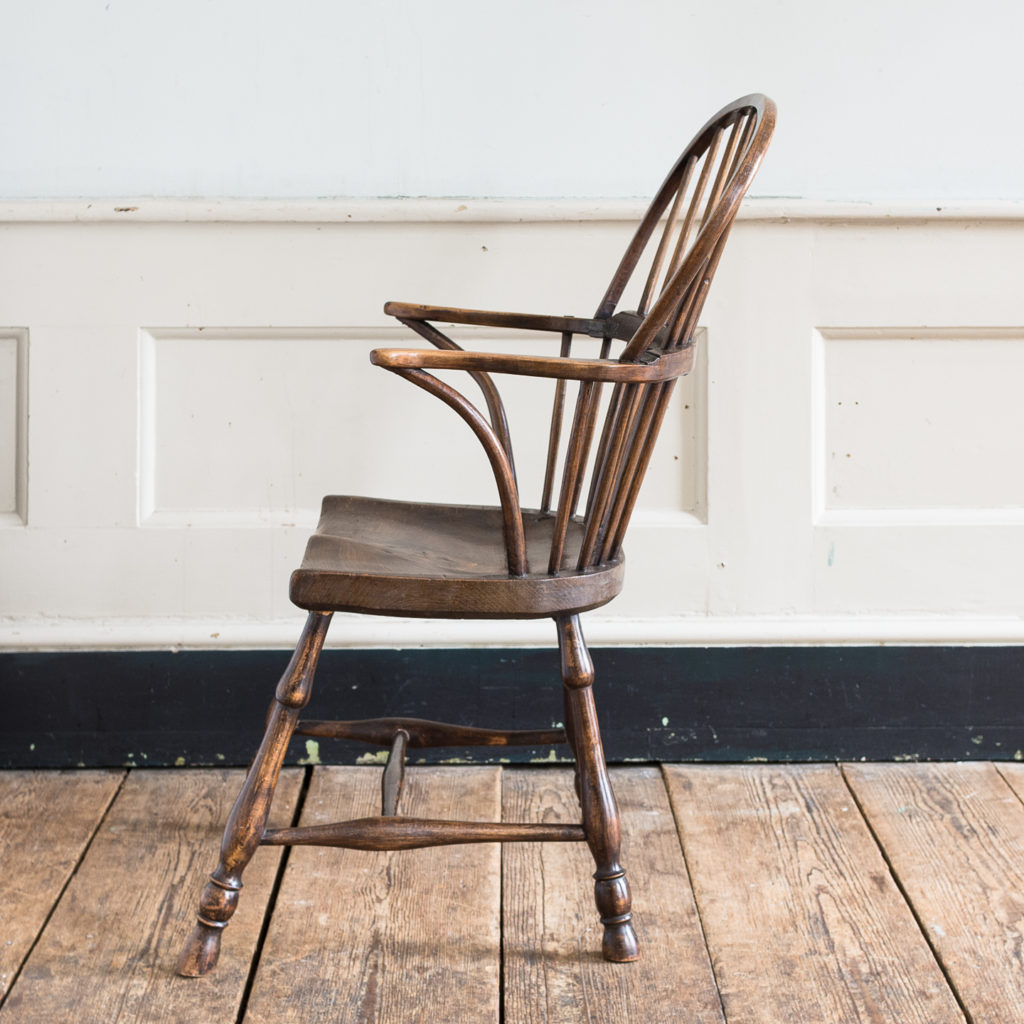 Late eighteenth century West Country Windsor chair,
