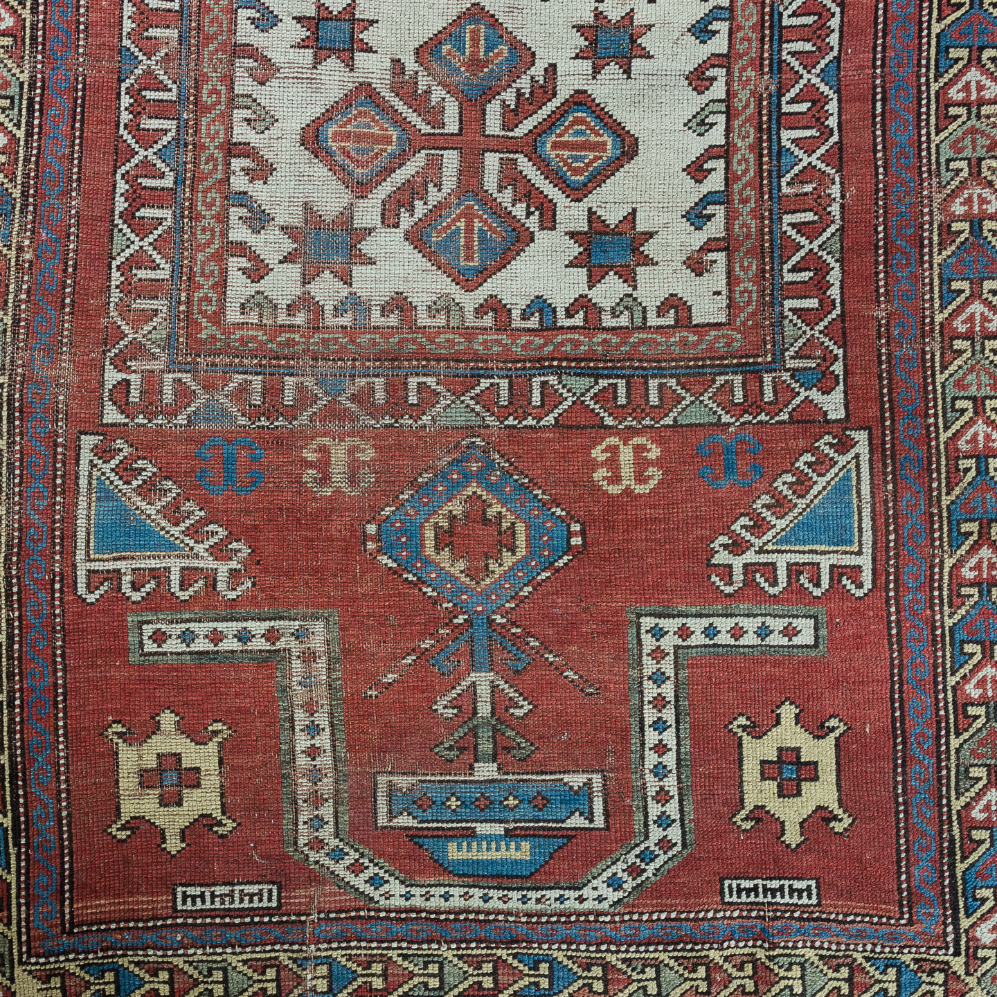 Early Twentieth Century Kazak Prayer, Am Home Textiles Rugs