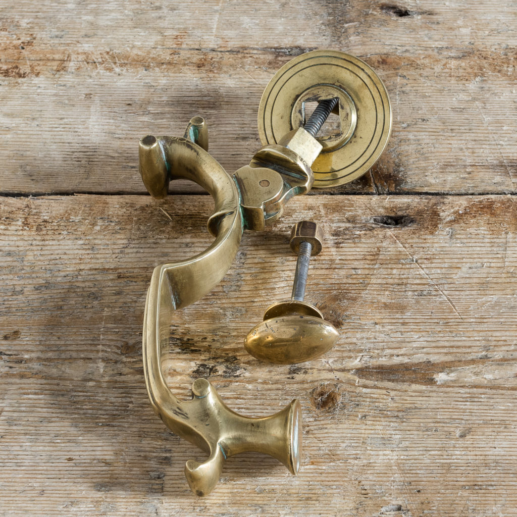 Cast brass Georgian style doctor's knocker,-136260