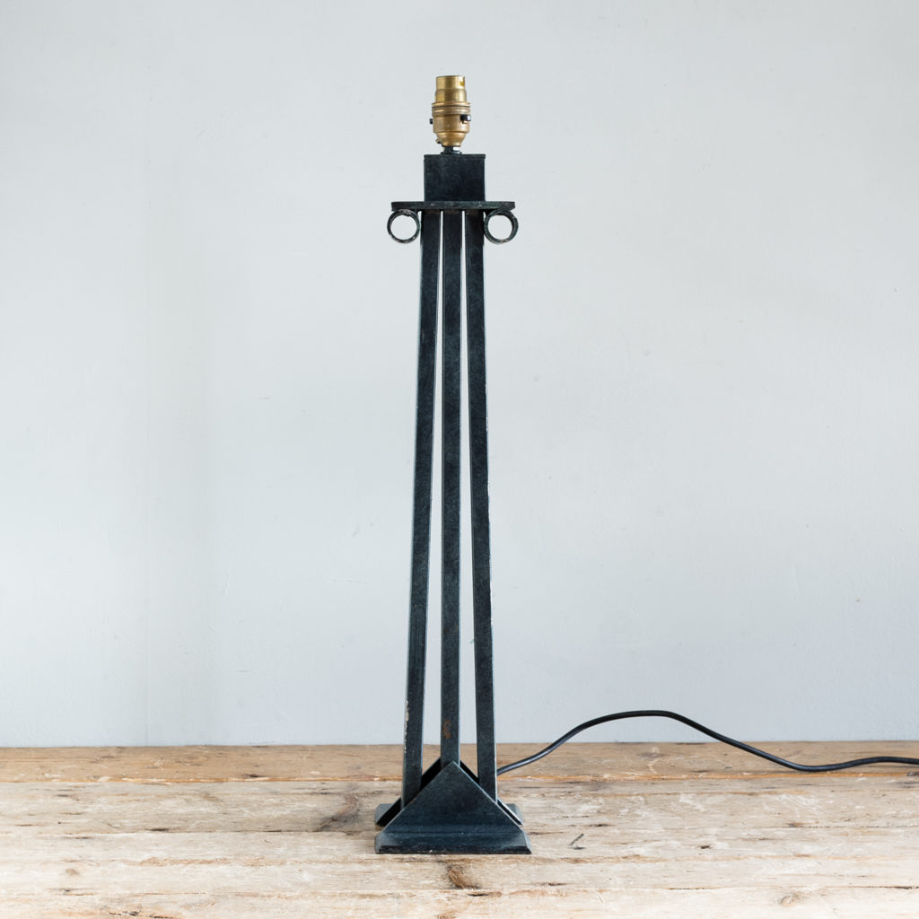 Postmodern ionic column table lamp,