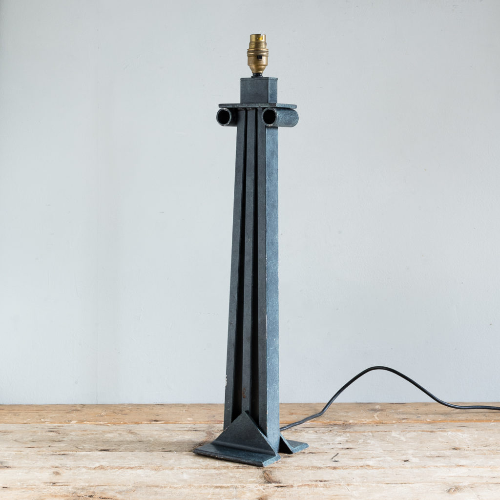 Postmodern ionic column table lamp,