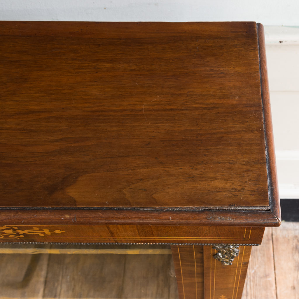 Late nineteenth century inlaid walnut pier cabinet, -136066