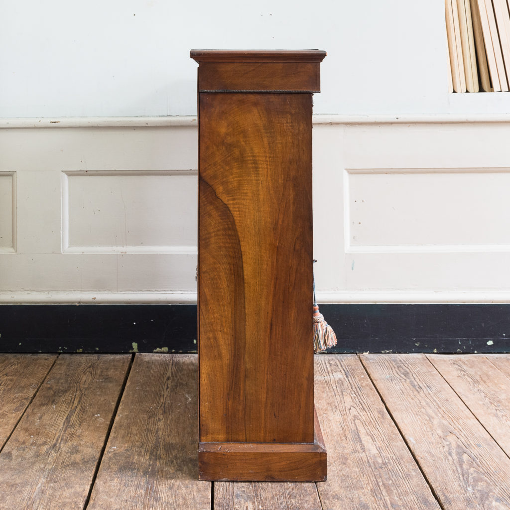 Late nineteenth century inlaid walnut pier cabinet, -136067