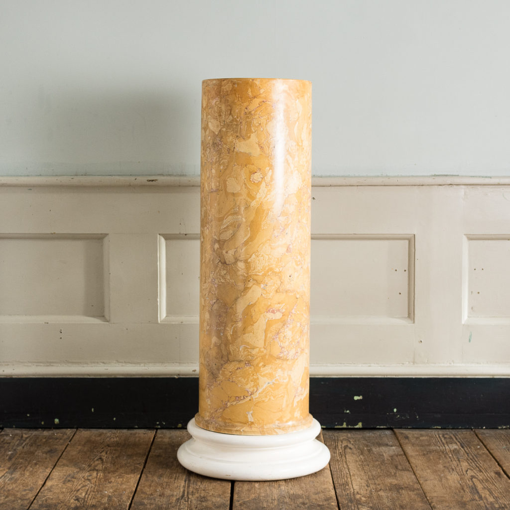 Nineteenth century Sienna Scagliola column,