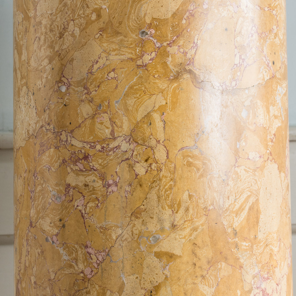 Nineteenth century Sienna Scagliola column,-135504