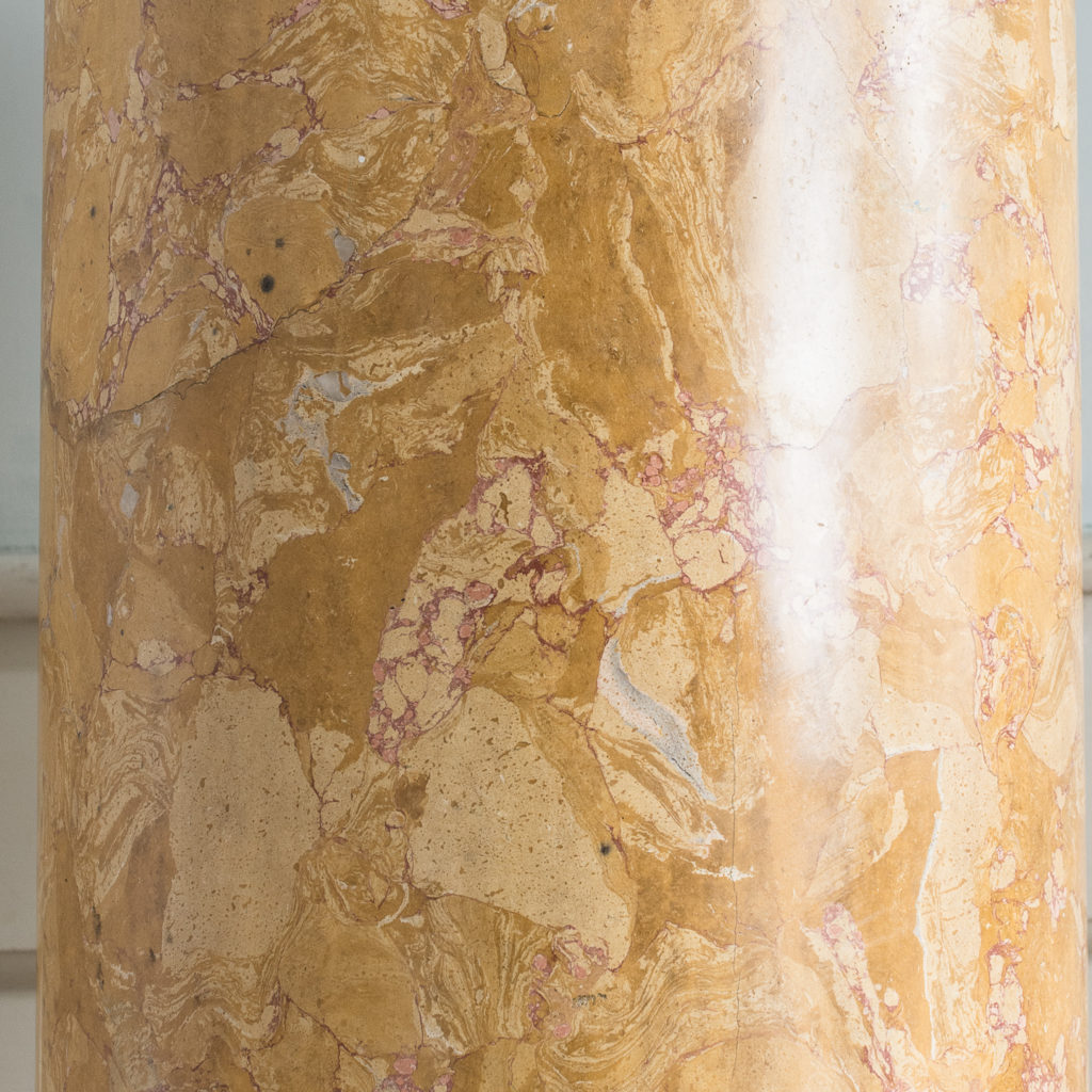 Nineteenth century Sienna Scagliola column,-135503