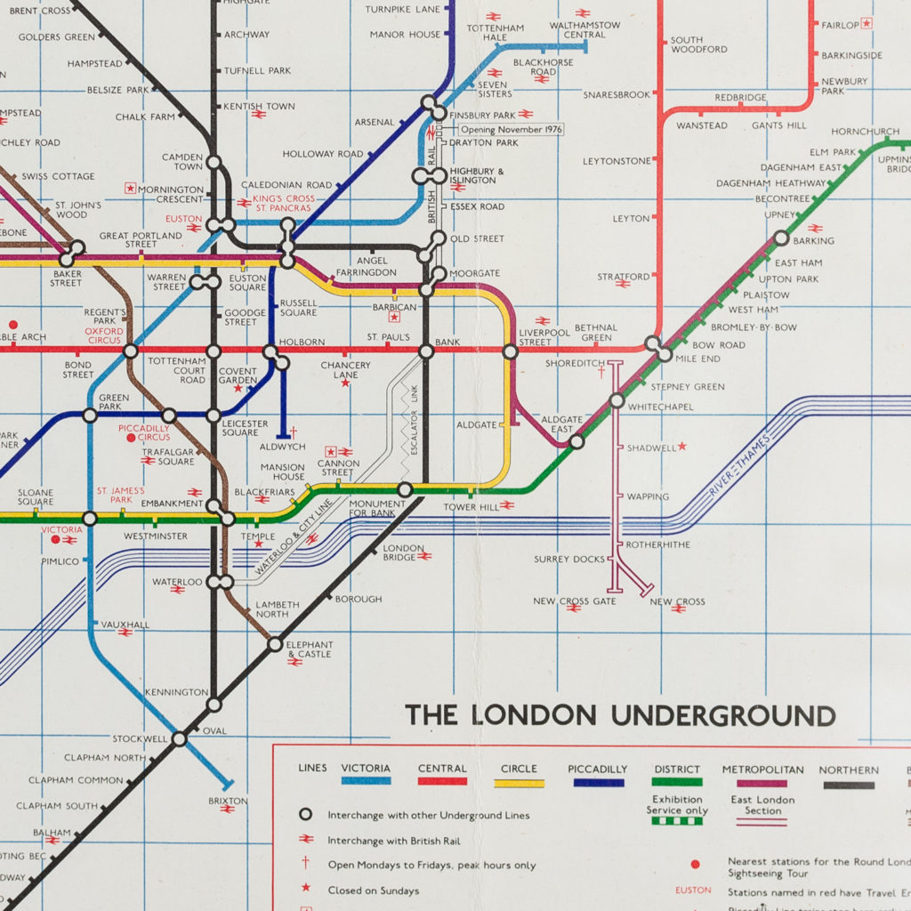 The London Underground 1976 No.1 map-135580