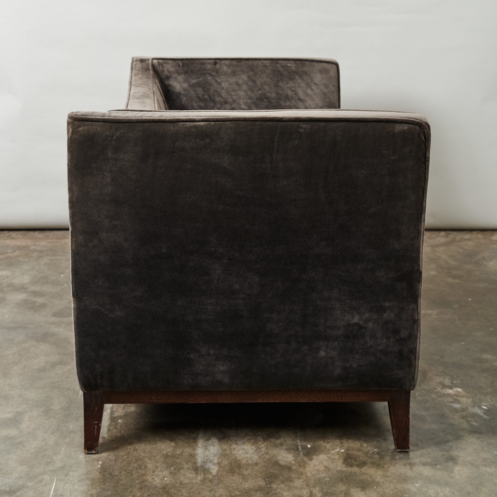 Velvet loveseat, -136659