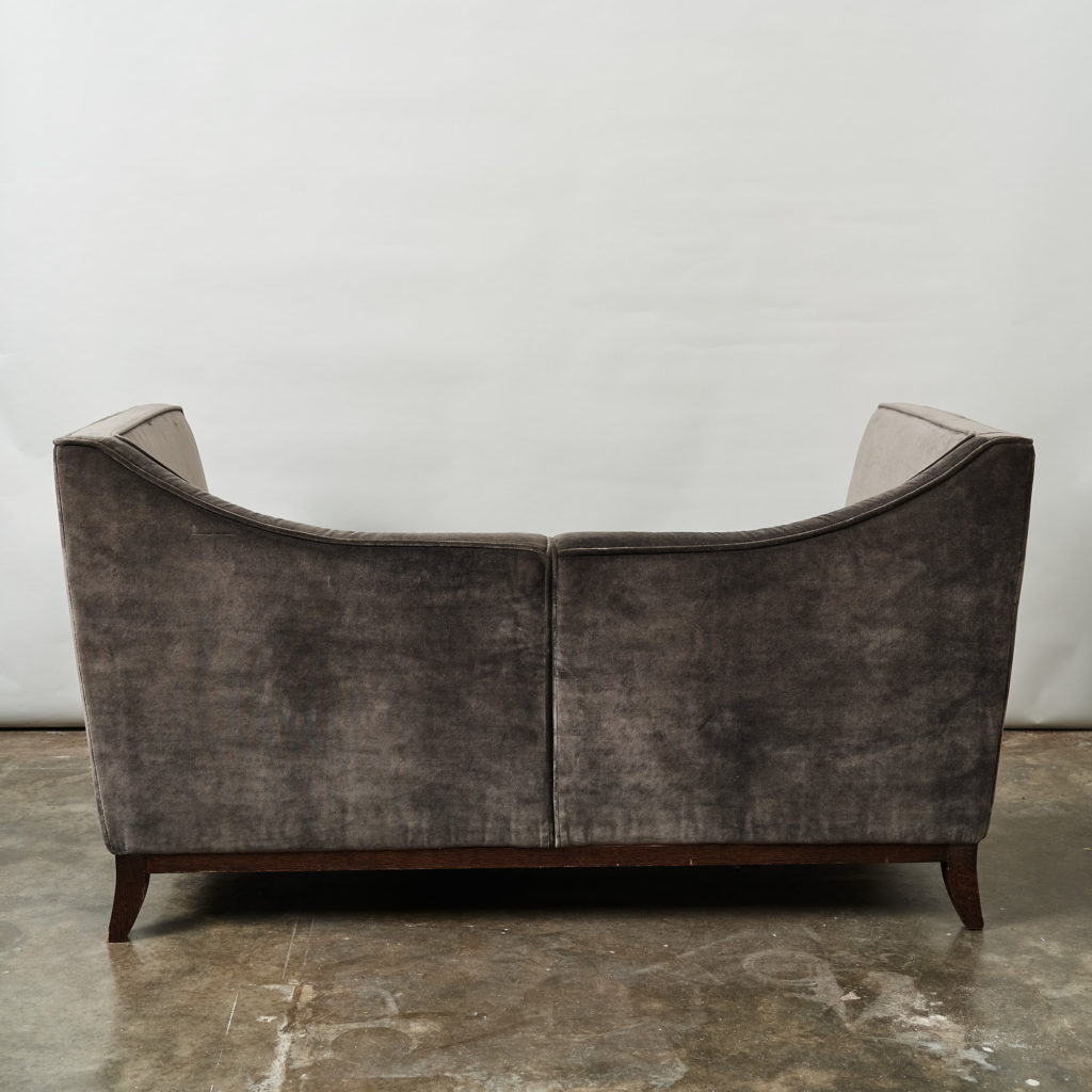 Velvet loveseat, -136660