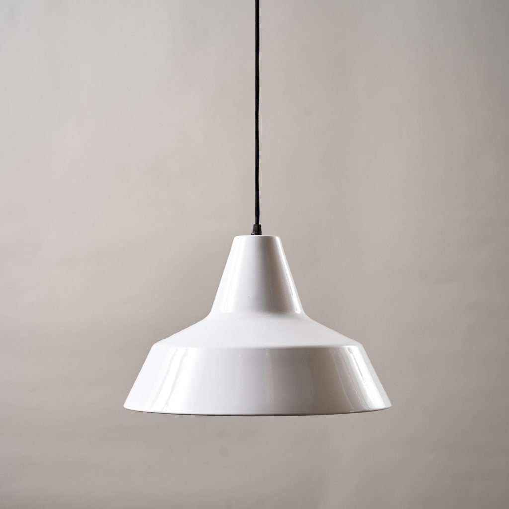 Danish enamelVærkstedspendel factory pendant light,-0