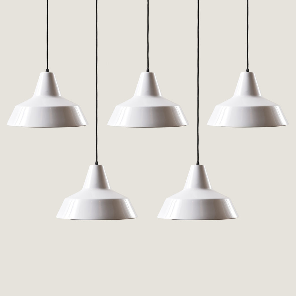 Danish enamelVærkstedspendel factory pendant light,-137095