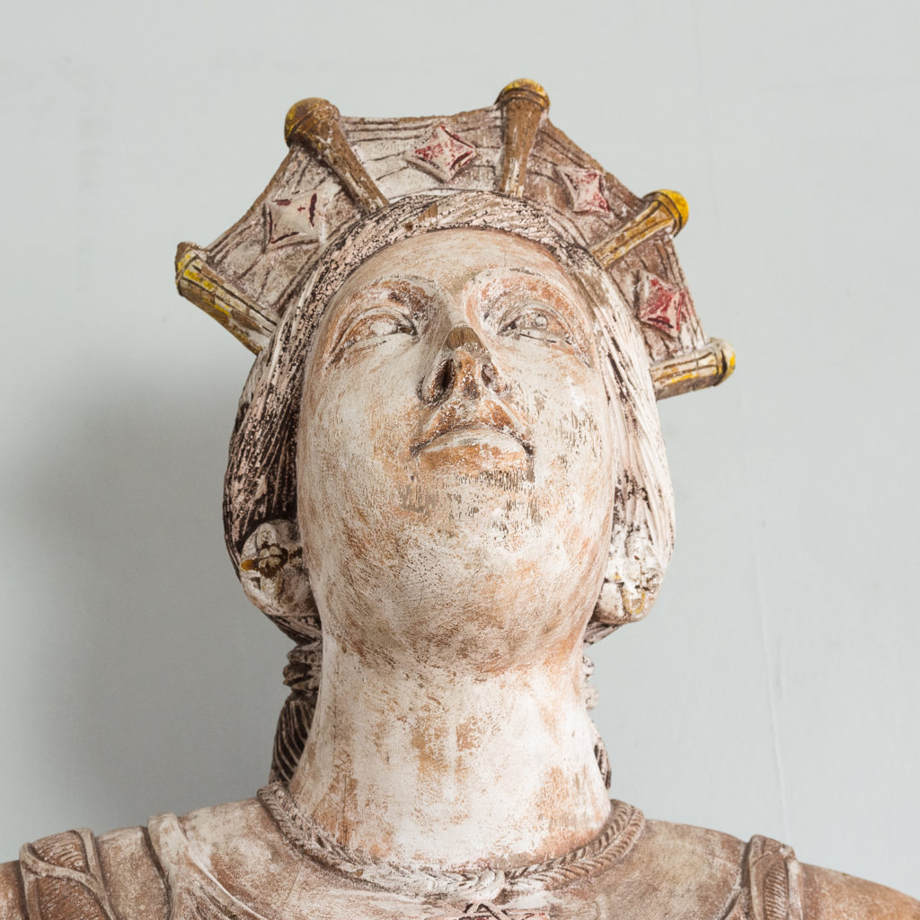 Early twentieth century English carved figurehead of Queen Boudica, -137040