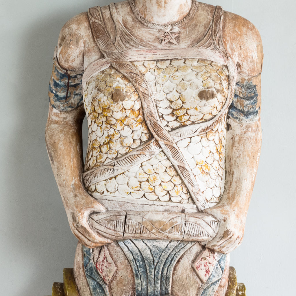 Early twentieth century English carved figurehead of Queen Boudica, -137029