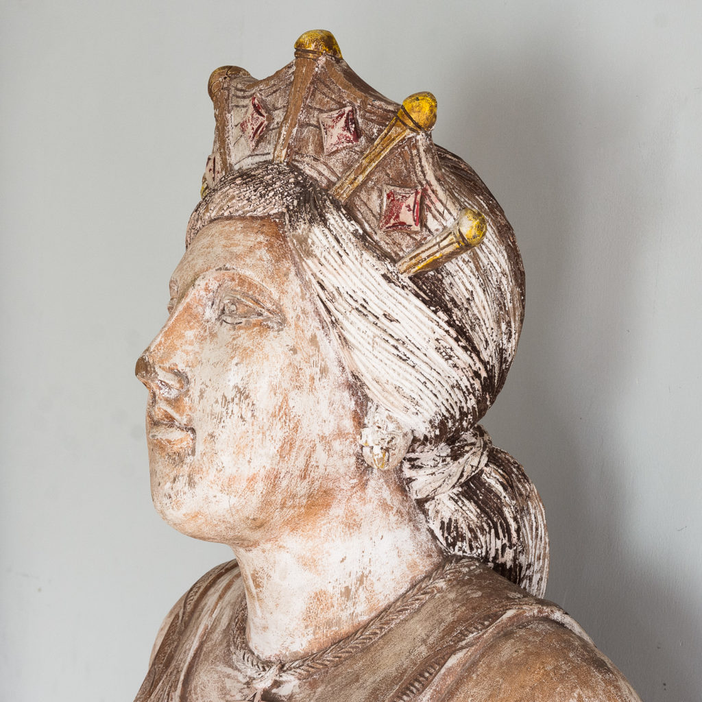 Early twentieth century English carved figurehead of Queen Boudica, -137031