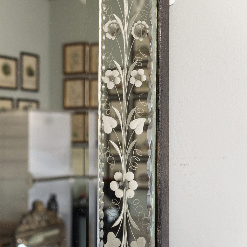 1930s Venetian acid-etched mirror, -137045