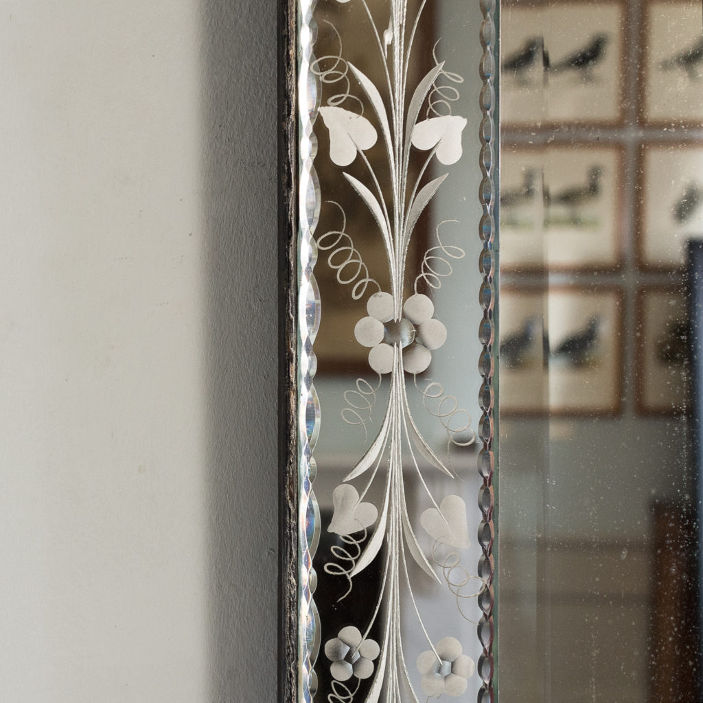 1930s Venetian acid-etched mirror, -137046