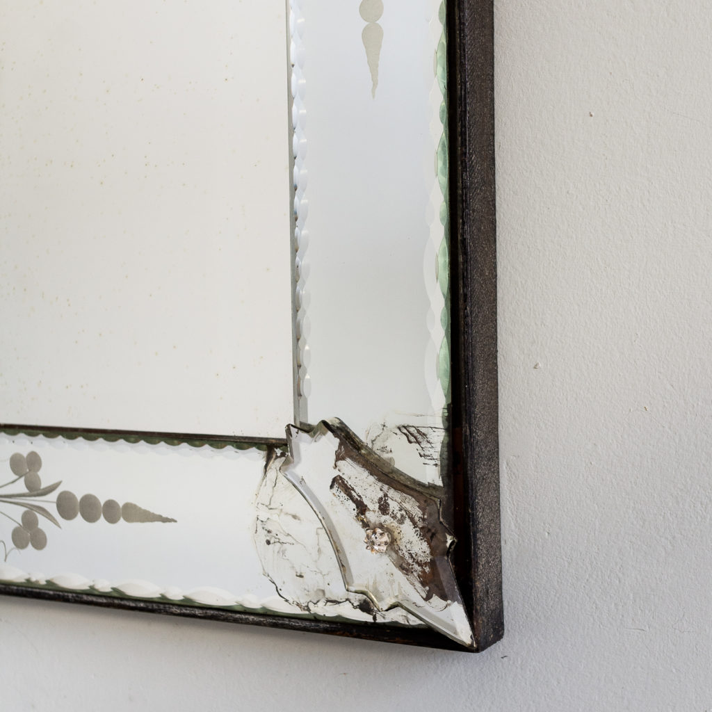 1930s Venetian acid-etched mirror, -137049