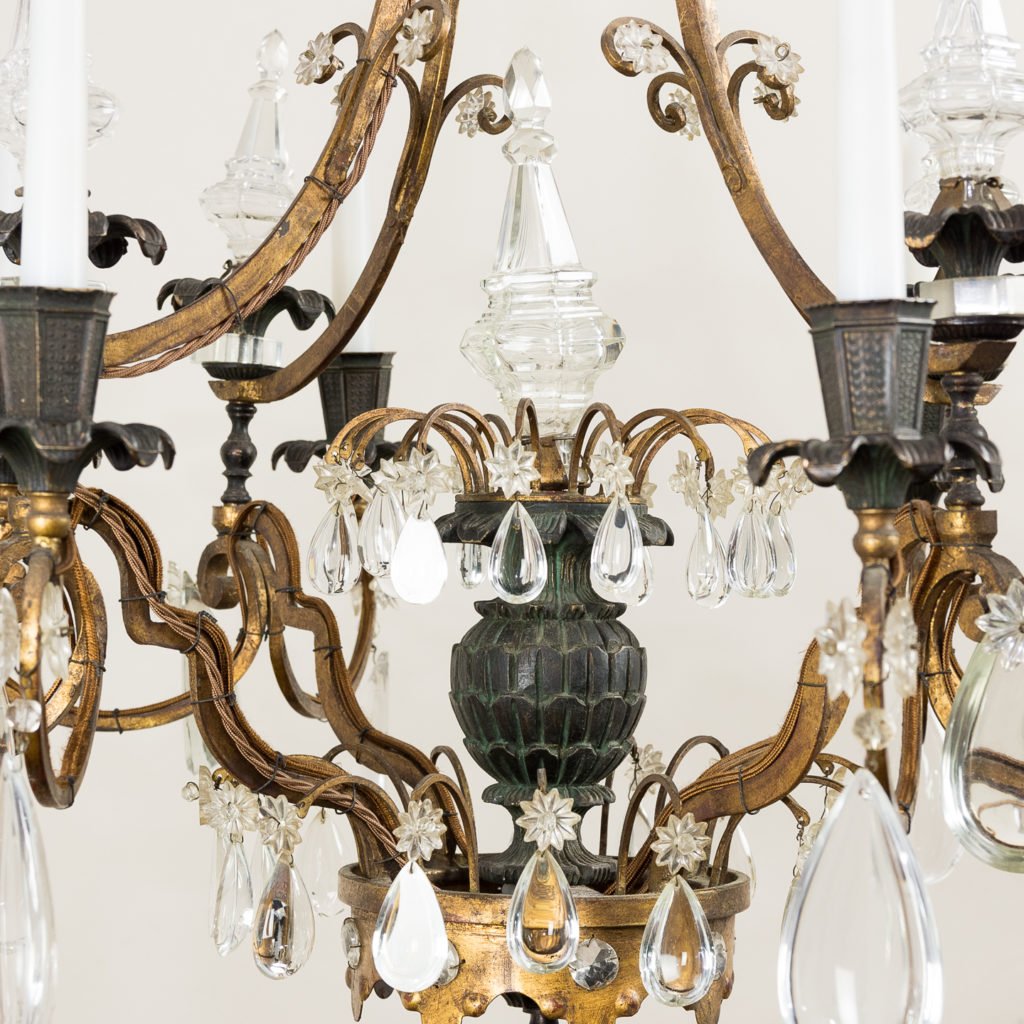 Early twentieth century French parcel-gilt metal chandelier, -136951