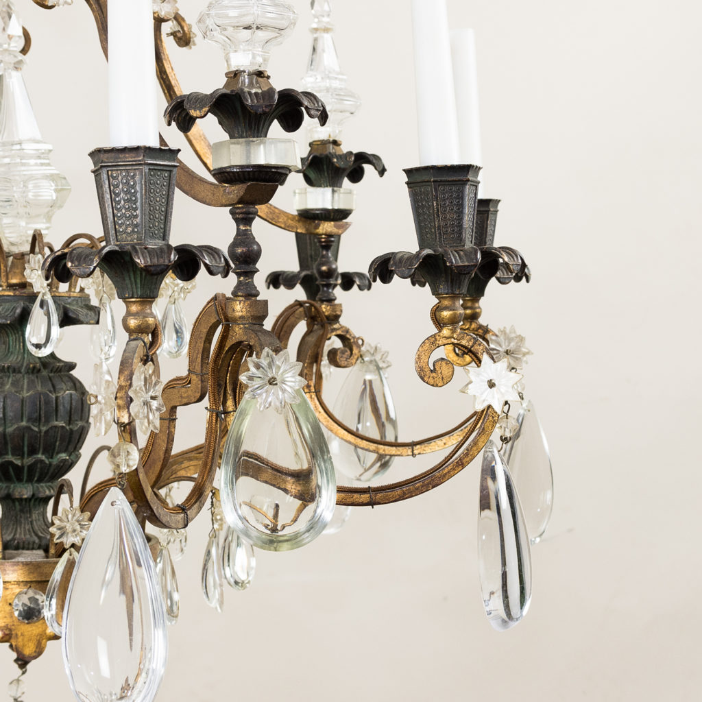 Early twentieth century French parcel-gilt metal chandelier, -136950