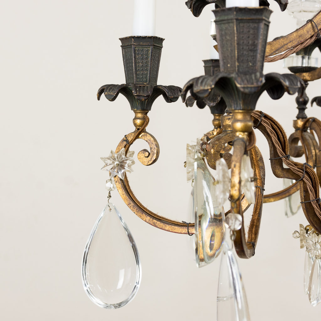 Early twentieth century French parcel-gilt metal chandelier, -136952