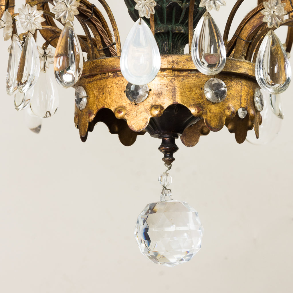 Early twentieth century French parcel-gilt metal chandelier, -136953