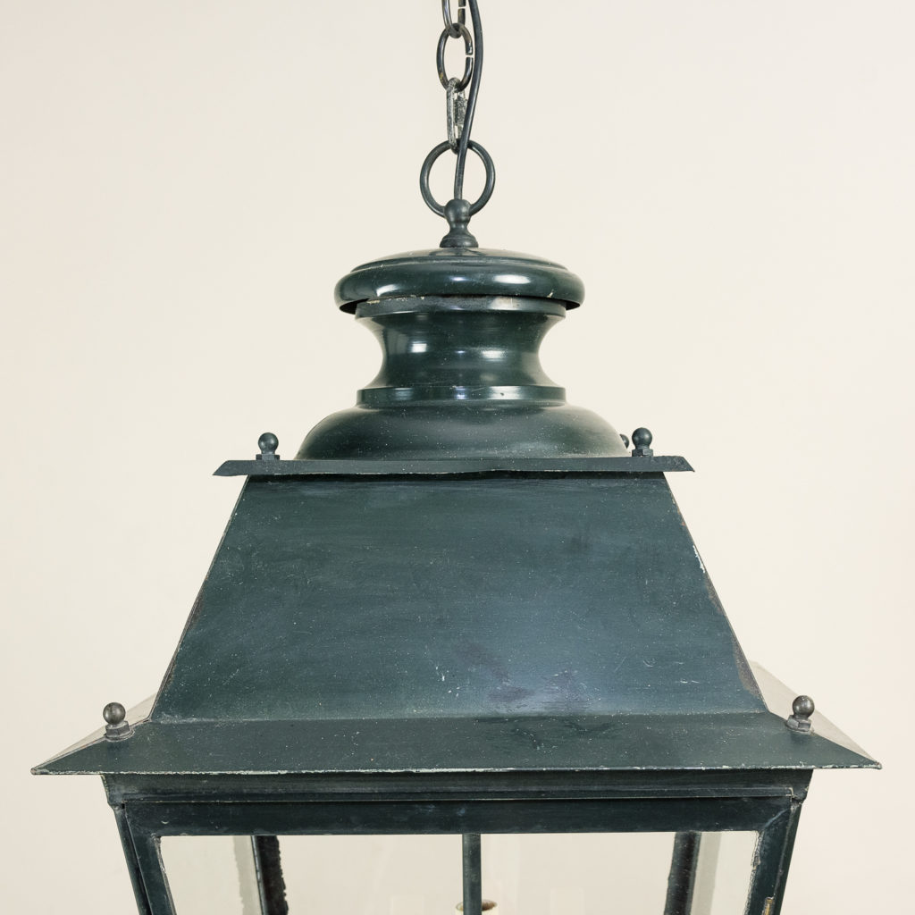 French early twentieth century style glazed lanterns,