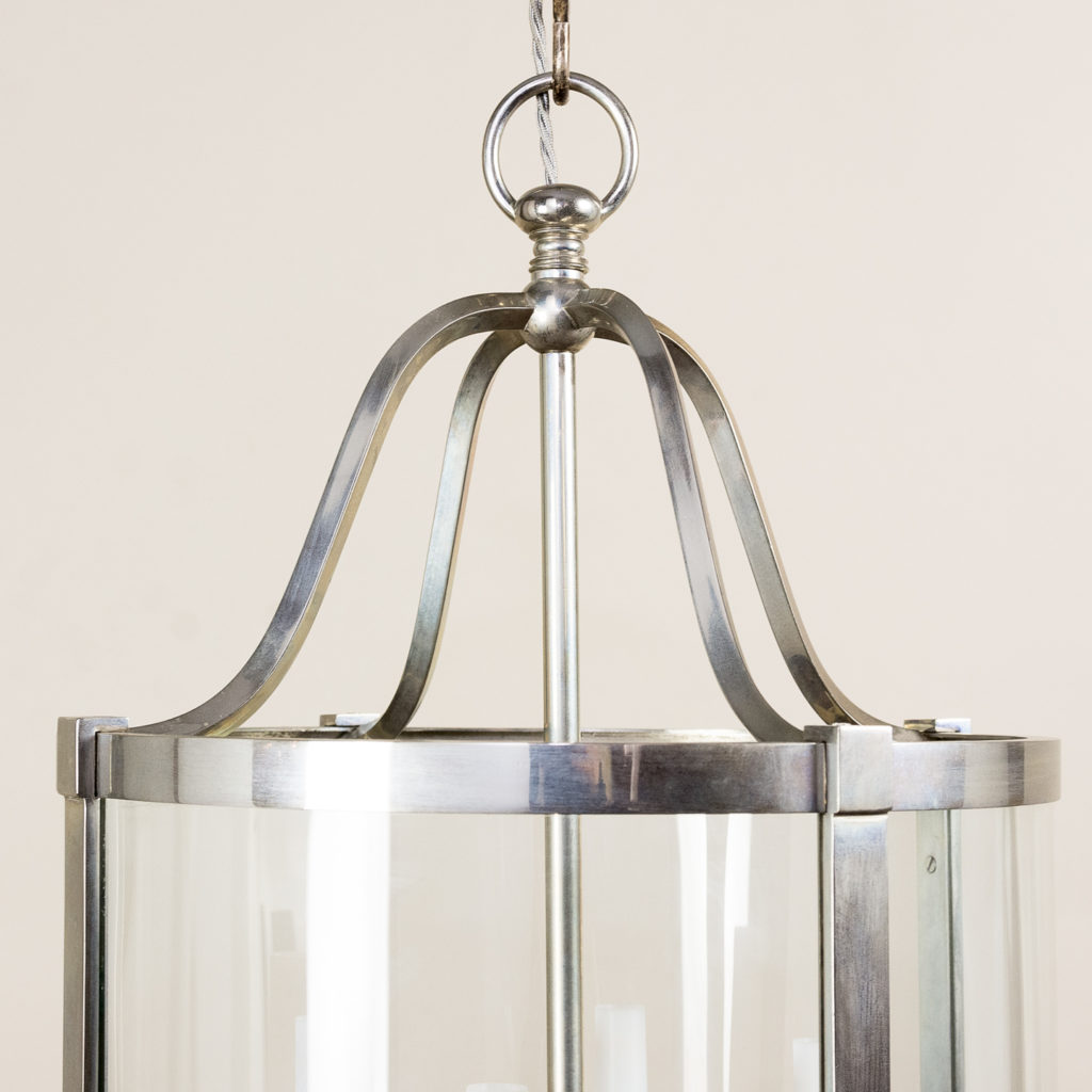 Nickel plate cylindrical hall lantern, -136915