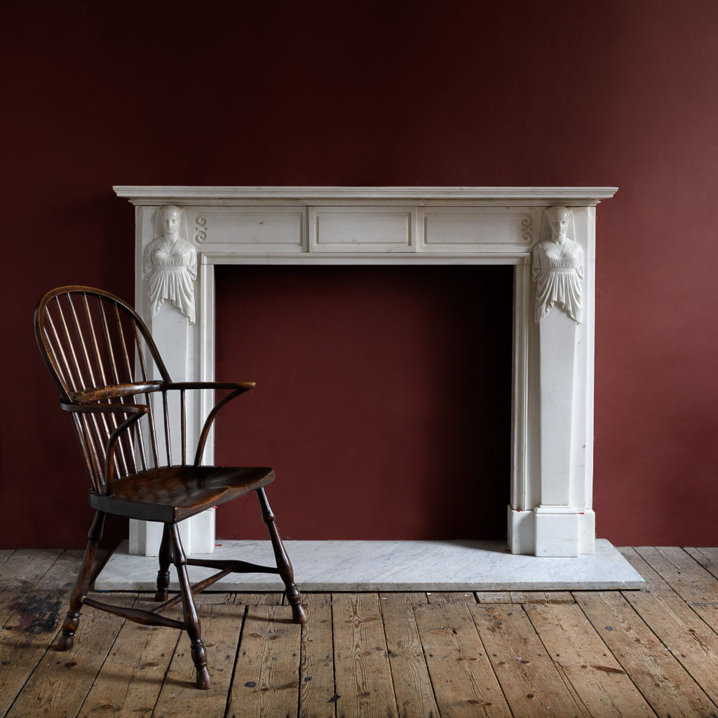 Regency Statuary marble fireplace,