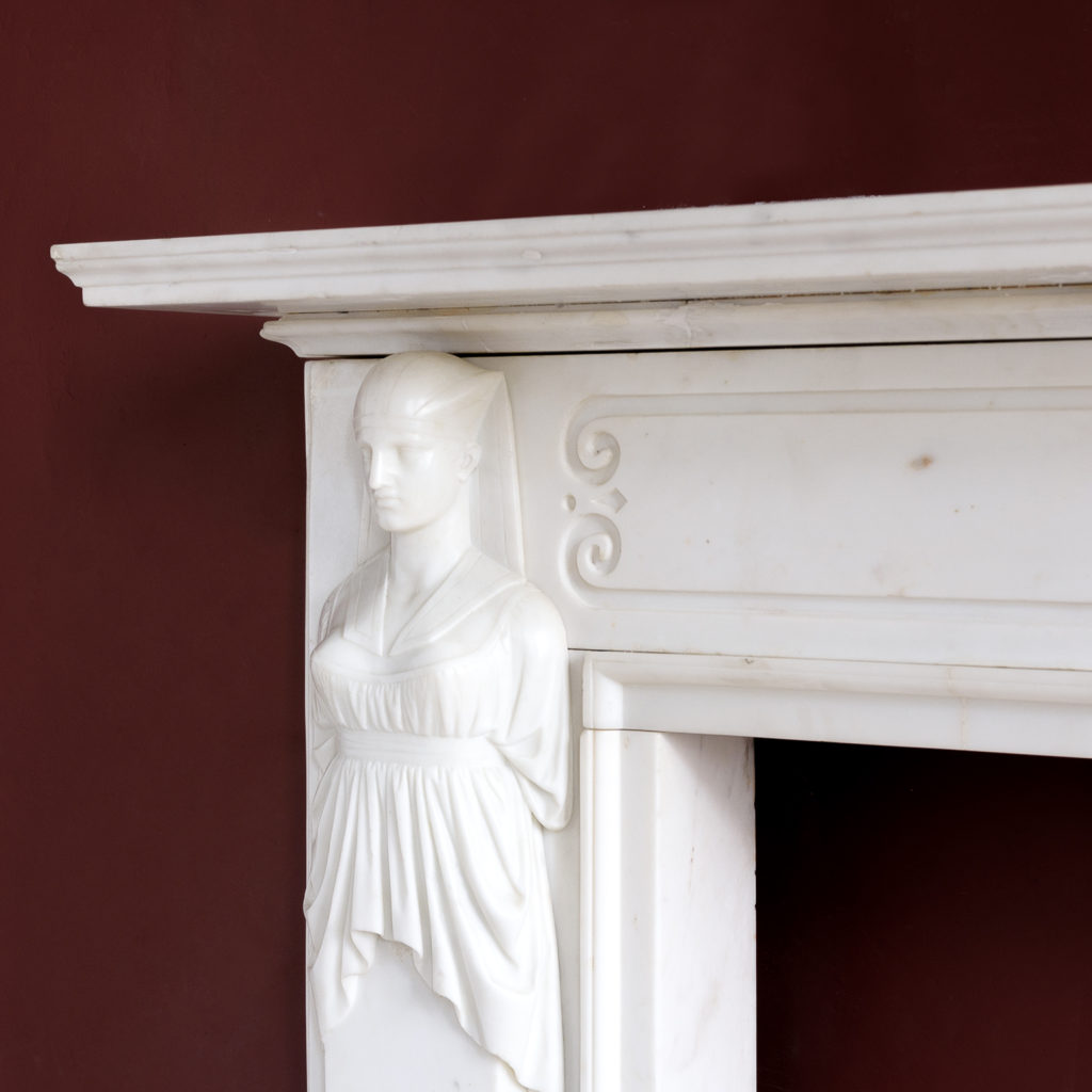 Regency Statuary marble fireplace, -137374