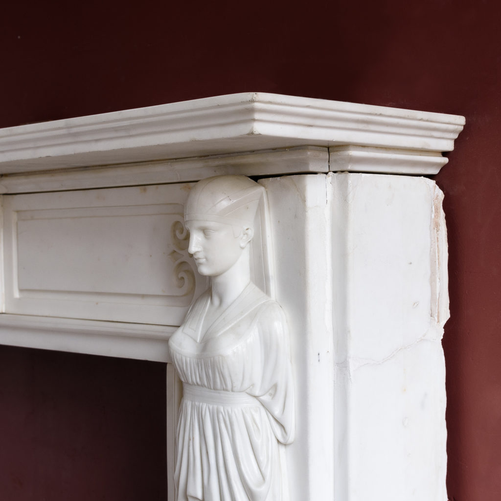 Regency Statuary marble fireplace, -137376