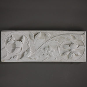 scolling flowers plaque