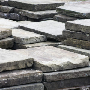 Yorkstone paving