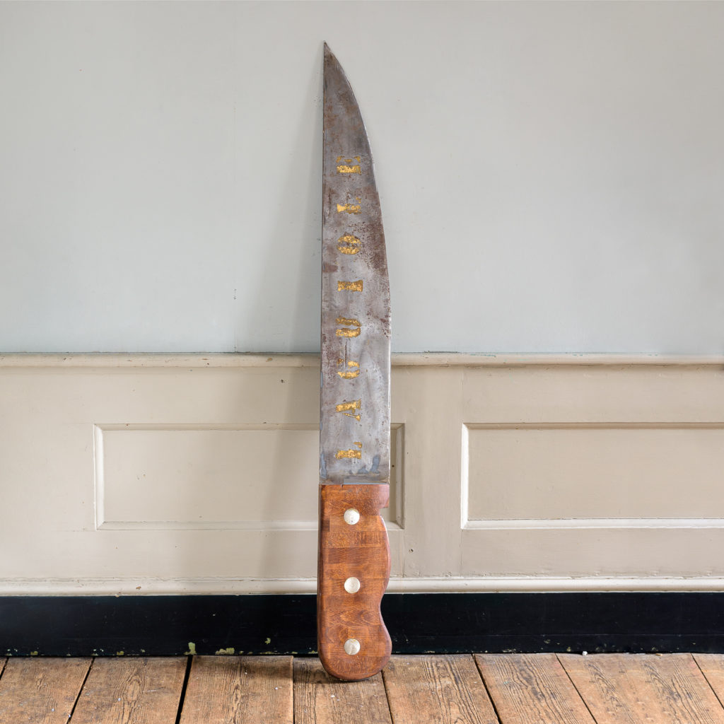 Large French knife-maker’s trade sign,
