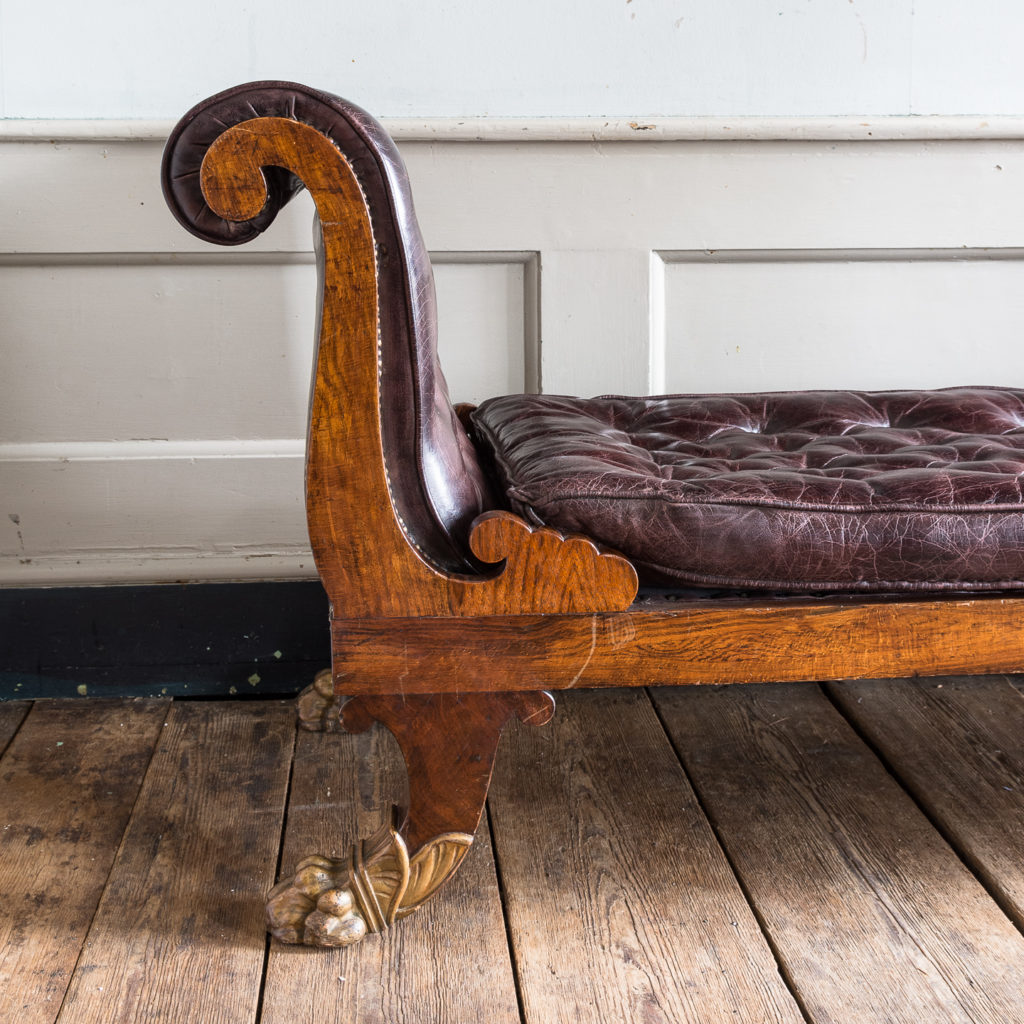 Regency faux-rosewood parcel-gilt daybed,-137700