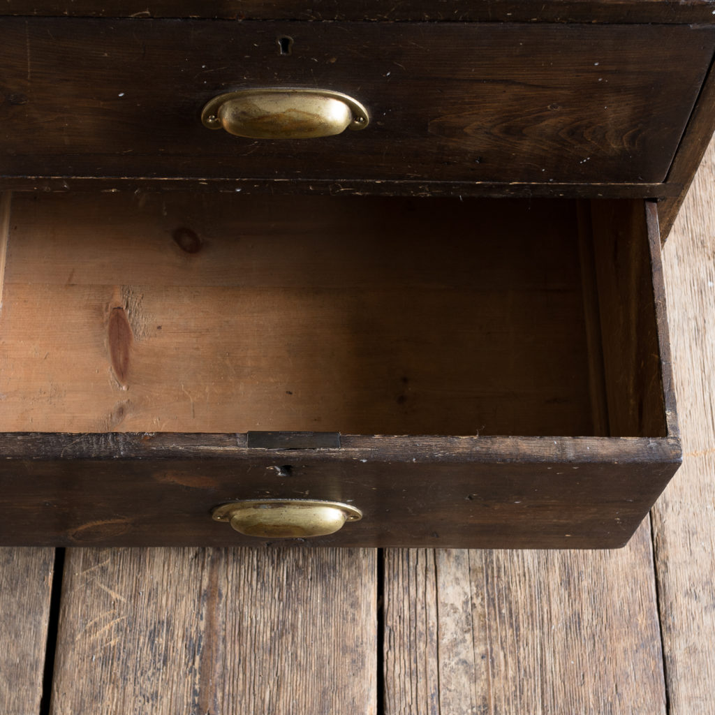 Early twentieth century stained pine cabinet,-138023