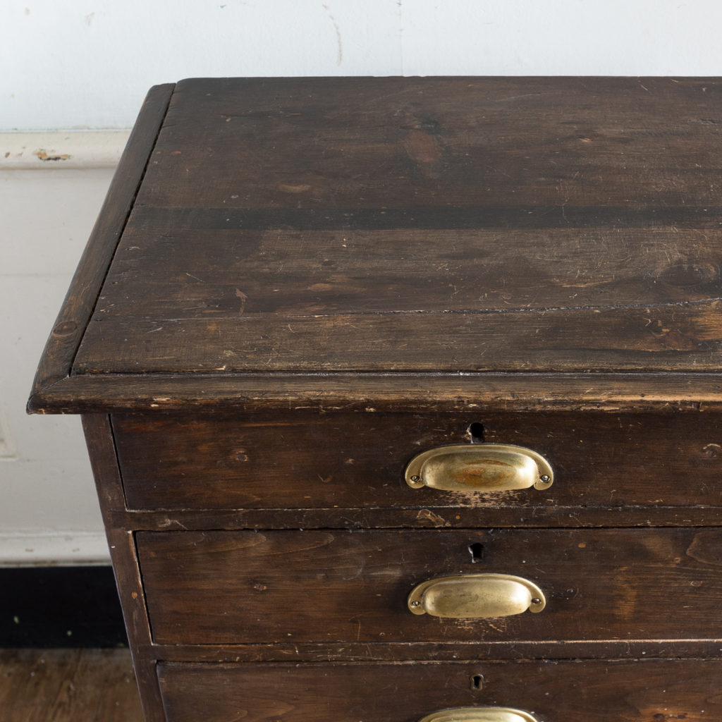 Early twentieth century stained pine cabinet,-138025