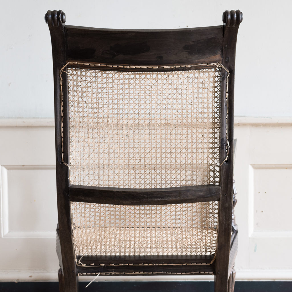 Early nineteenth century Ceylonese ebony armchair, -137871