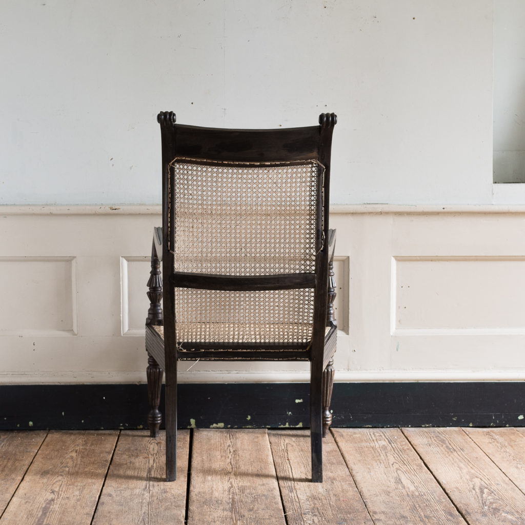 Early nineteenth century Ceylonese ebony armchair, -137864