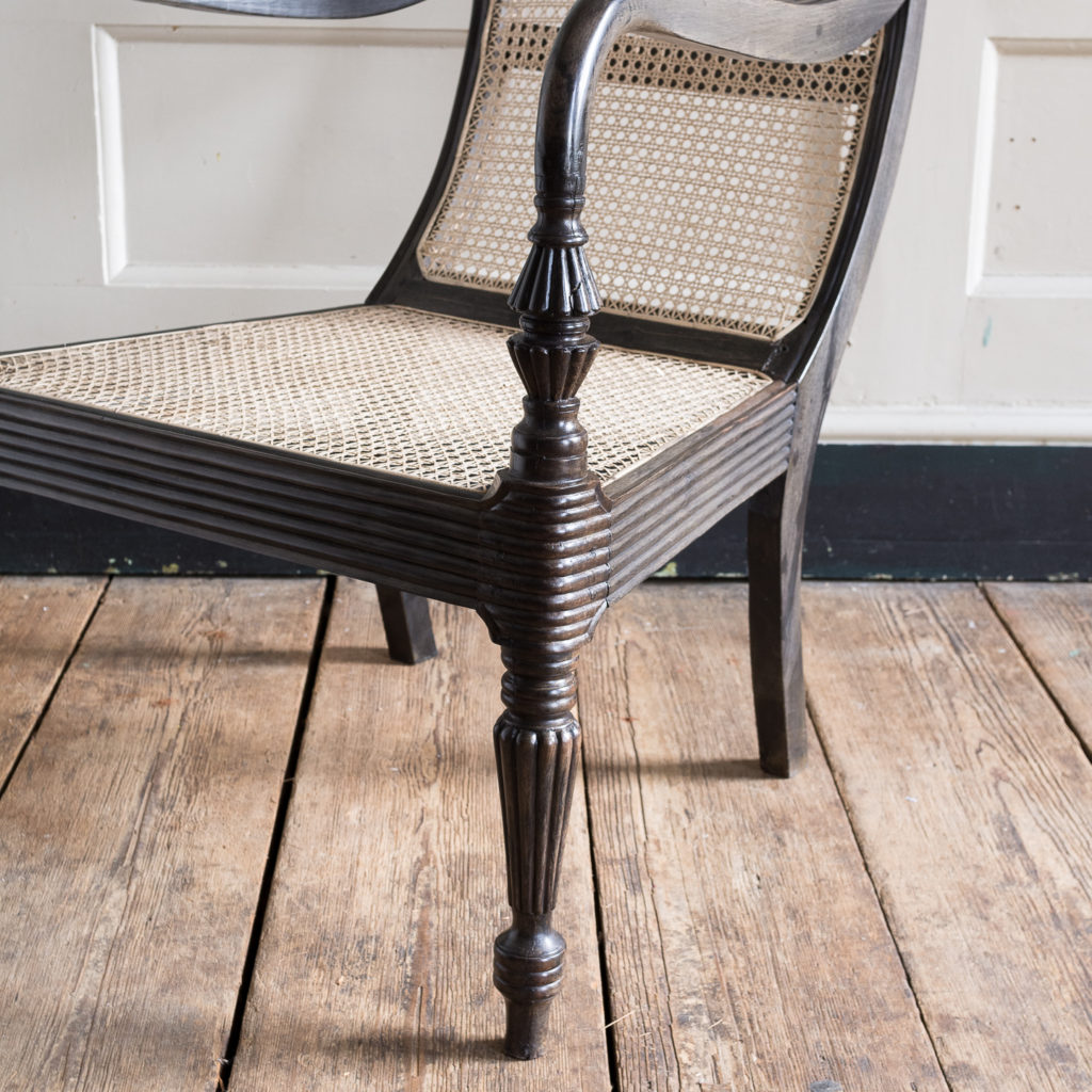 Early nineteenth century Ceylonese ebony armchair, -137869