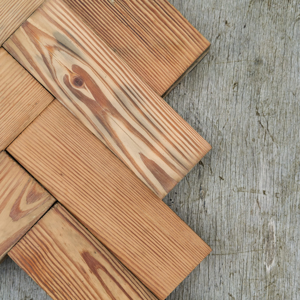 Reclaimed Pitch Pine Parquet block-137788