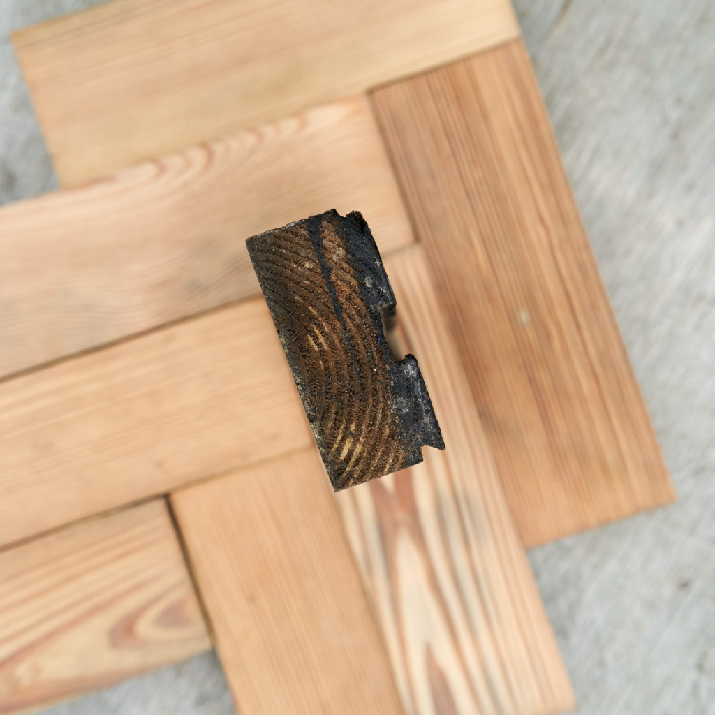 Reclaimed Pitch Pine Parquet block-137789