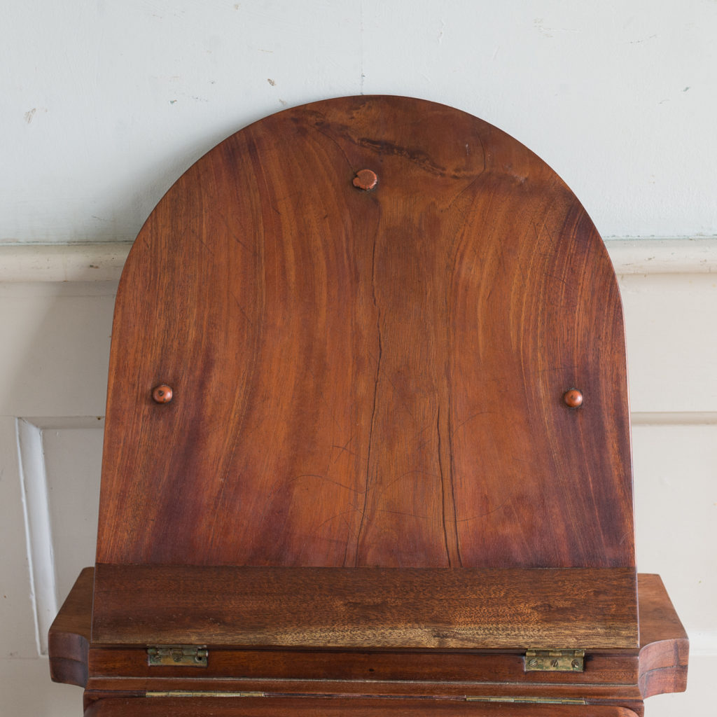 Victorian mahogany toilet seat and brackets,-138309