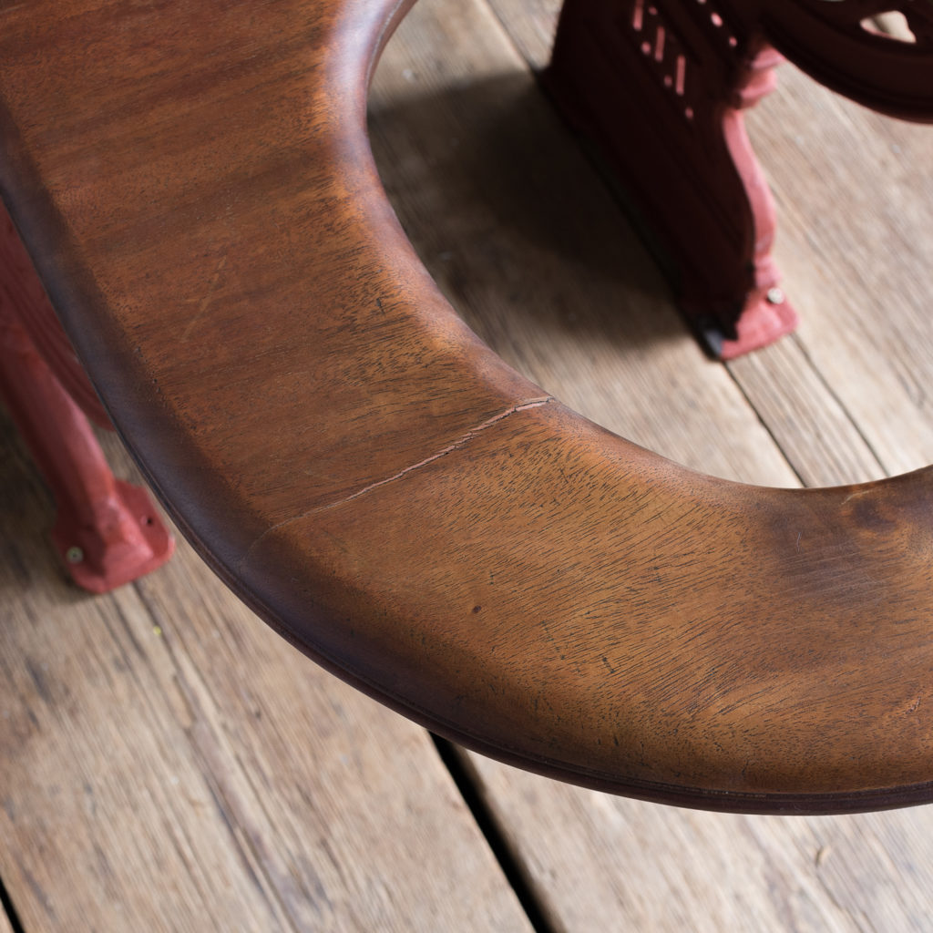 Victorian mahogany toilet seat and brackets,-138310