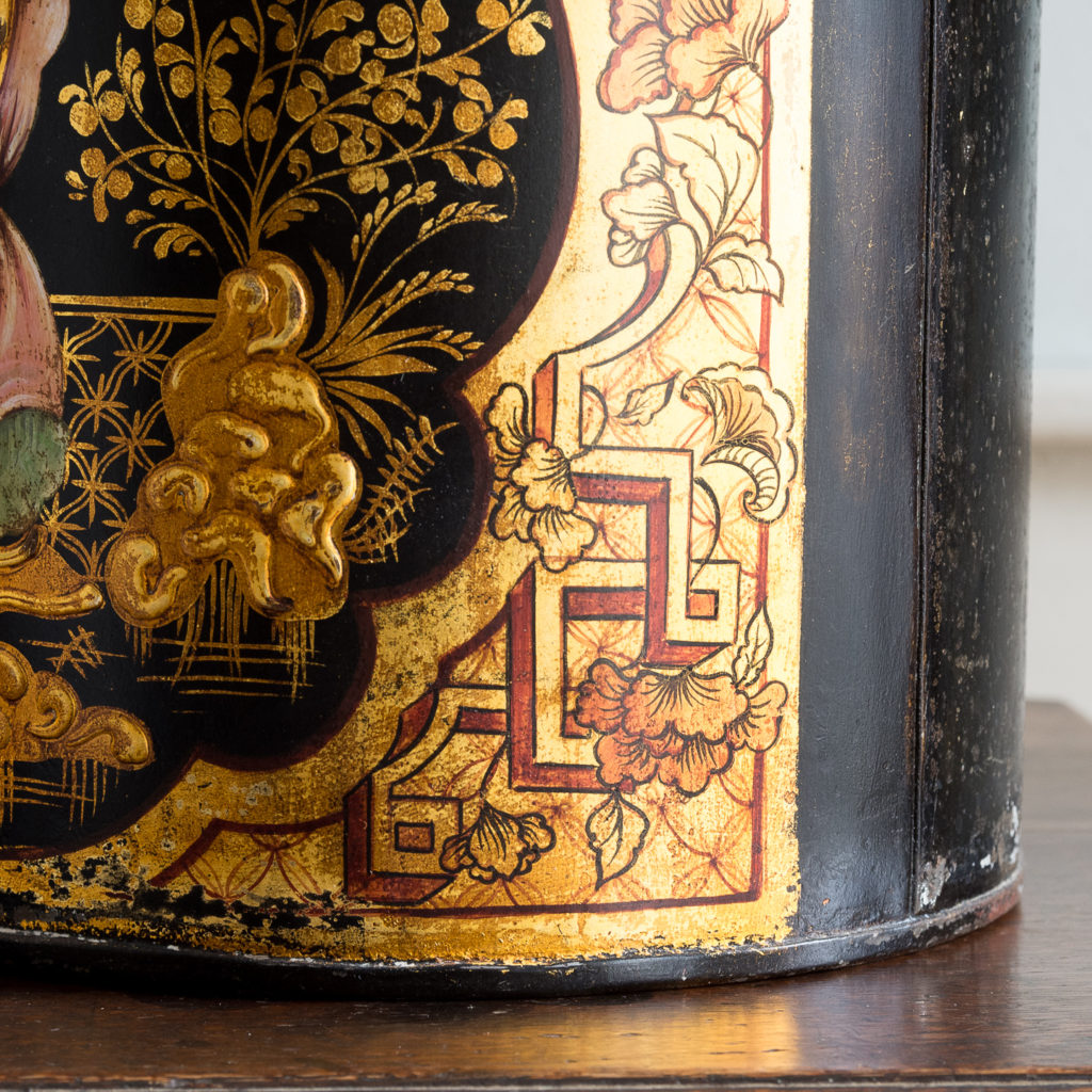 Pair of nineteenth century parcel-gilt tea canisters, -138339