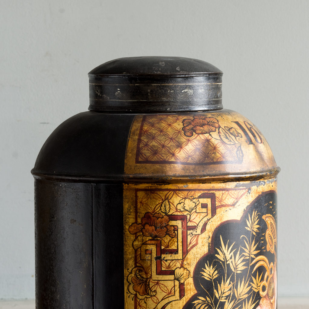 Pair of nineteenth century parcel-gilt tea canisters, -138335