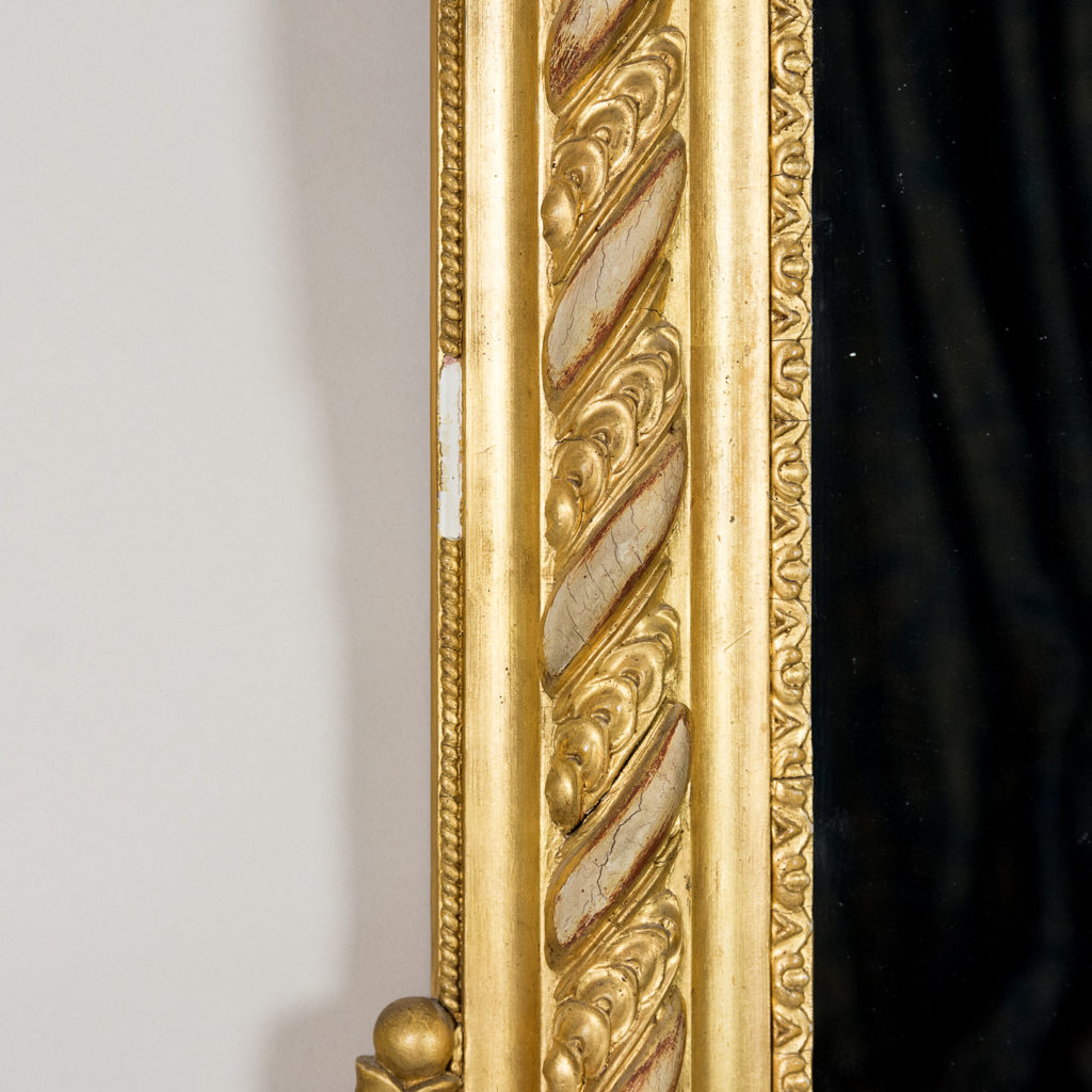 Large nineteenth century French giltwood mirror,-138688