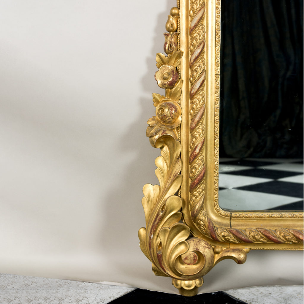 Large nineteenth century French giltwood mirror,-138687