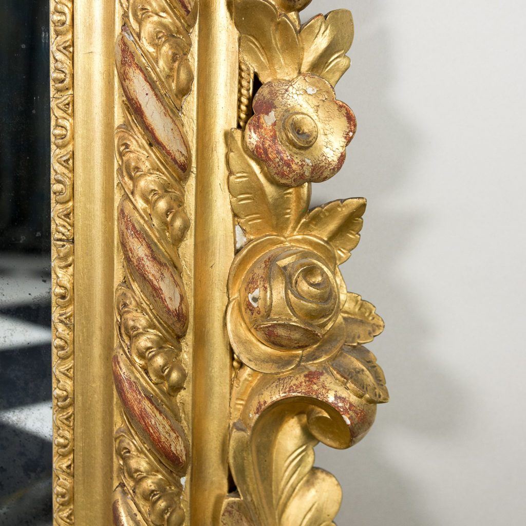 Large nineteenth century French giltwood mirror,-138689