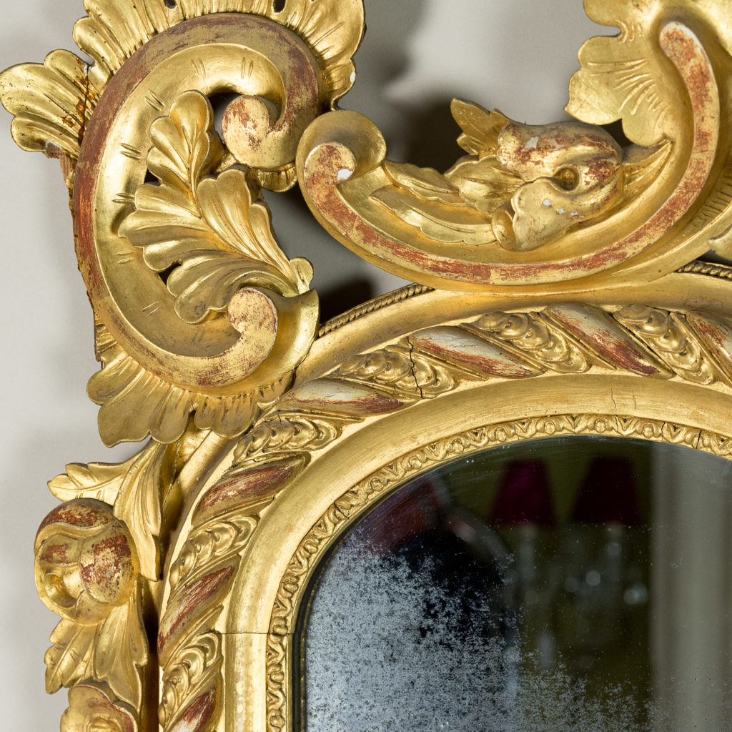 Large nineteenth century French giltwood mirror,-138693